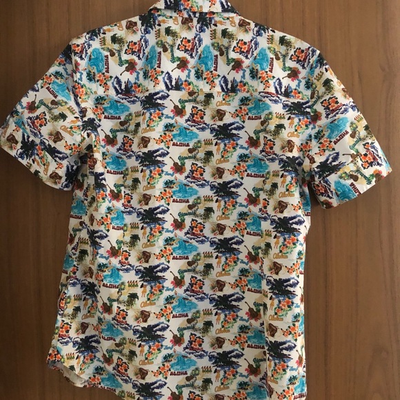 Giangi Napoli Tropical Print Button Up - Picture 3 of 5